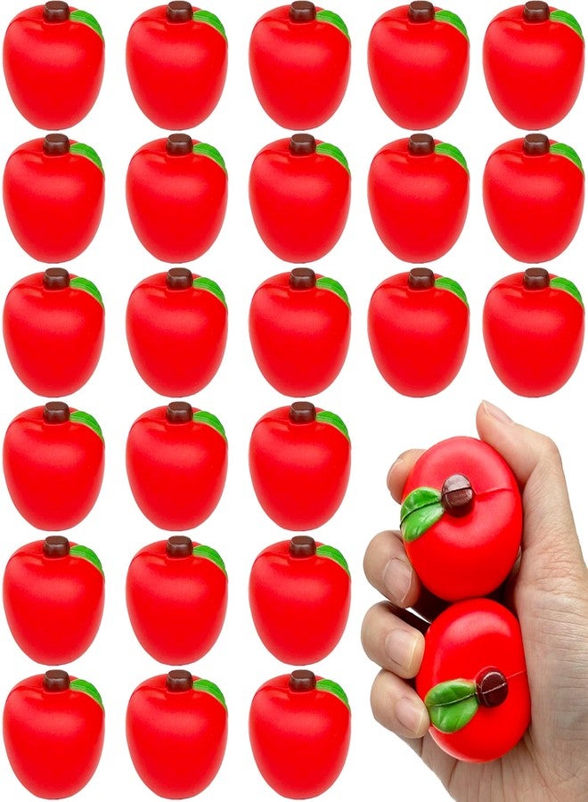 Baaxxango 24 Pieces of Fruit Stress Ball Toys,Red Fruit Stress Relief Balls,Fruit Fidget Stress Balls for School Carnival Reward Party Favor Supplies Back to School Decor - Image 1