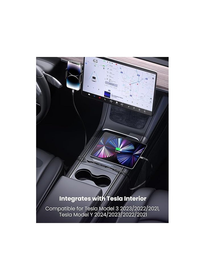 Fasgear USB Hub Docking Station 4-Ports Compatible for  Model 3/Y 2024 2023 2022 2021 Car Interior Accessories - Image 4