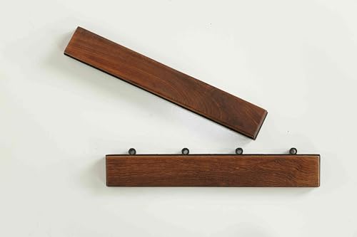 Bare Decor EZ-Floor End Trim Piece Interlocking Flooring in Solid Teak Wood (Set of 2) - Image 3