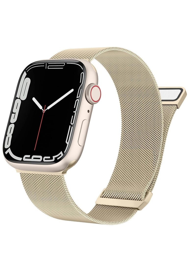 Metal Stainless Steel Bands For Band 38/40/41 mm For Women Men Loop Magnetic Milanese Mesh Strap For IWatch Series Ultra/8/7/6/5/4/3/2/1/SE - Image 1
