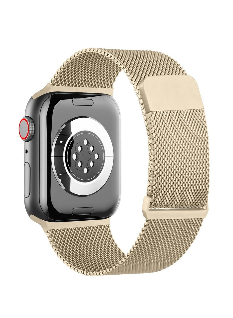 Metal Stainless Steel Bands For Band 38/40/41 mm For Women Men Loop Magnetic Milanese Mesh Strap For IWatch Series Ultra/8/7/6/5/4/3/2/1/SE - Image 2