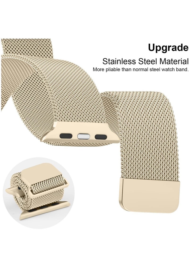 Metal Stainless Steel Bands For Band 38/40/41 mm For Women Men Loop Magnetic Milanese Mesh Strap For IWatch Series Ultra/8/7/6/5/4/3/2/1/SE - Image 4