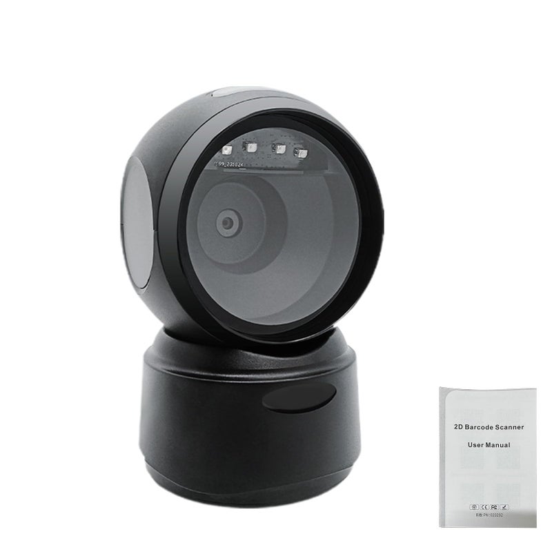 Automatic Omnidirectional Desktop Barcode Scanner USB Wired 1D 2D QR Code Reader For Retail Store - Image 2