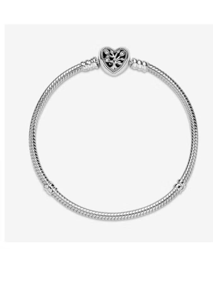 Chomel Tree of Life Bracelet with Heart Clasp 20cm for Women - Image 1