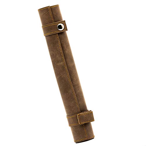 Cusdie 2 in 1 Dice Rolling Mat & Zippered Dice Holder Dice Tray- Compatible with DND Polyhedral Dice (Brown) - Image 5
