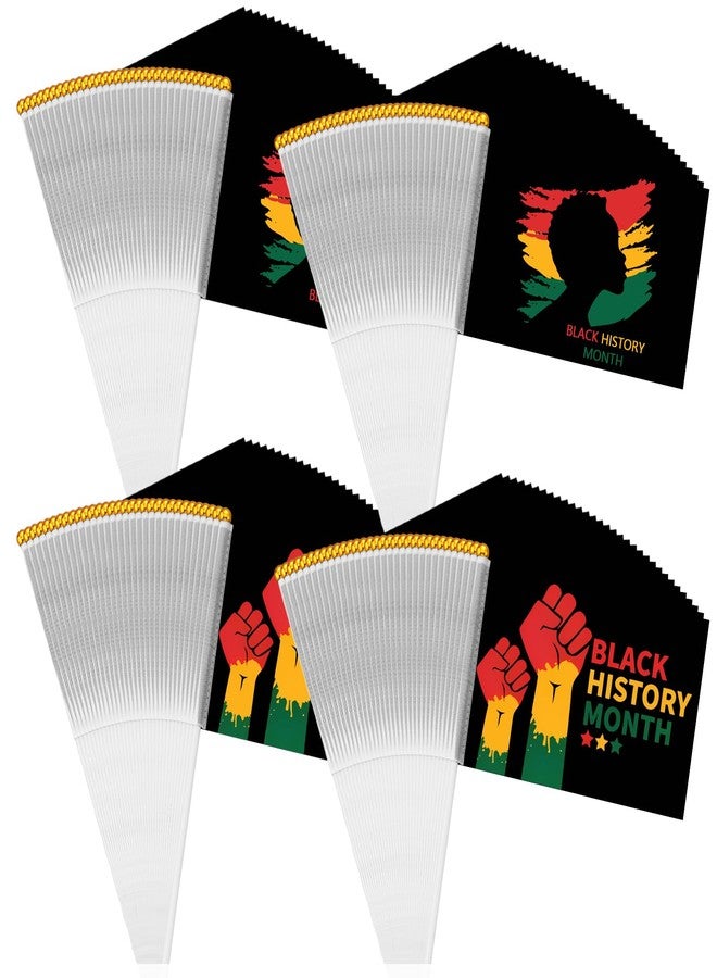 Mindsoft 100 Pcs Black History Month Flag Small Mini Flag Hand Held Flag Black History Month Flag Bunting for African American Festival Black History Month Party Supplies - Image 1
