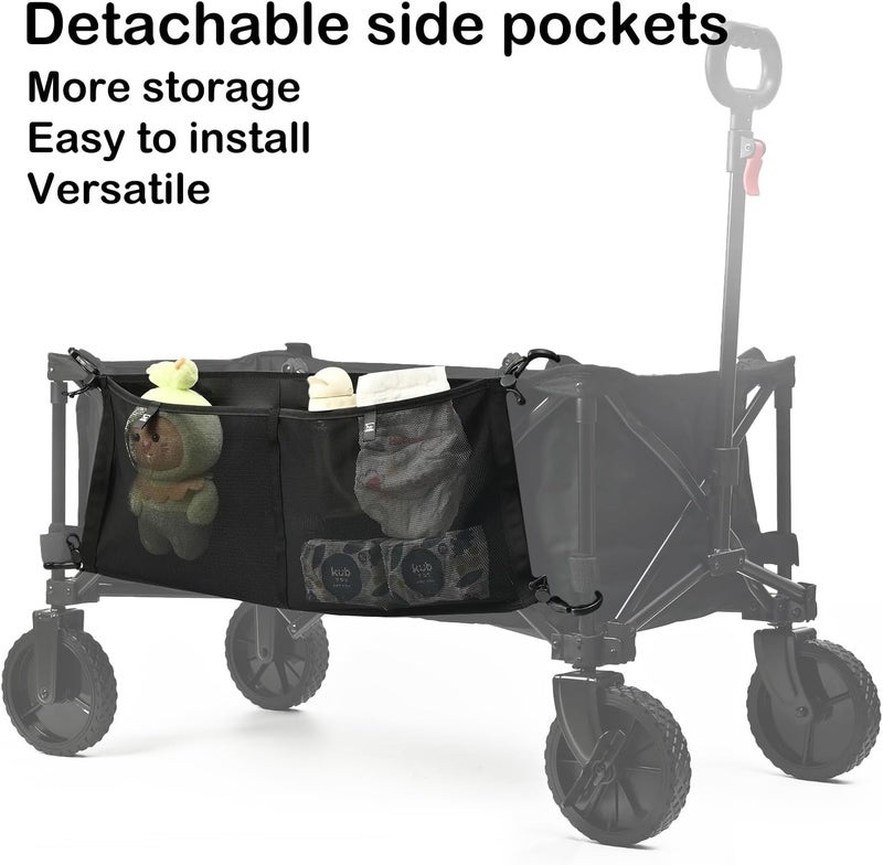 HX AURIZE Stroller Wagon Cargo Net and Organizer Wagon Accessories Compatible with WONDERFOLD All WSeries Models Black - Image 2