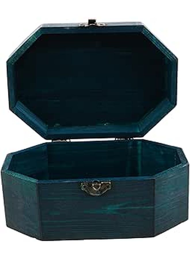 Vintage Wooden Jewelry Box With Portable Handle 6012a Solid Wood Organizer For Necklaces Rings Earrings Accessories - Image 1