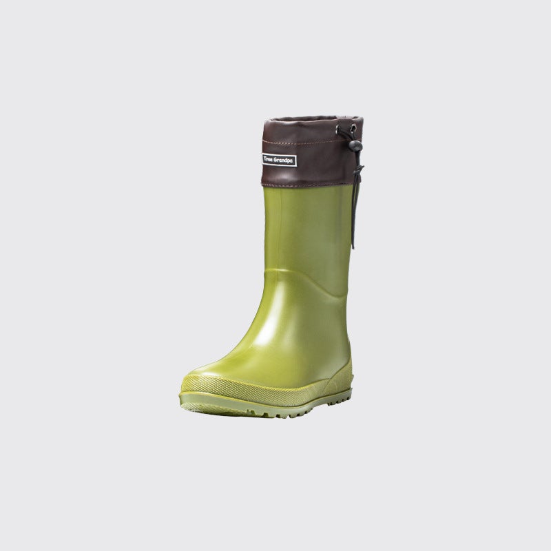 Export New Fashion High-Barbed Women'S Rain Shoes Parent-Child Slim-Fit High-Top Casual Adult Rubber Shoes Water Shoes For Women - Image 1