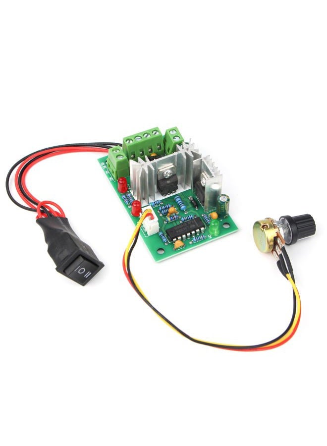 RioRand Upgraded Adjustable DC Motor Speed PWM Controller 10V 12V 24V 30V Reversing Switch 120W - Image 1