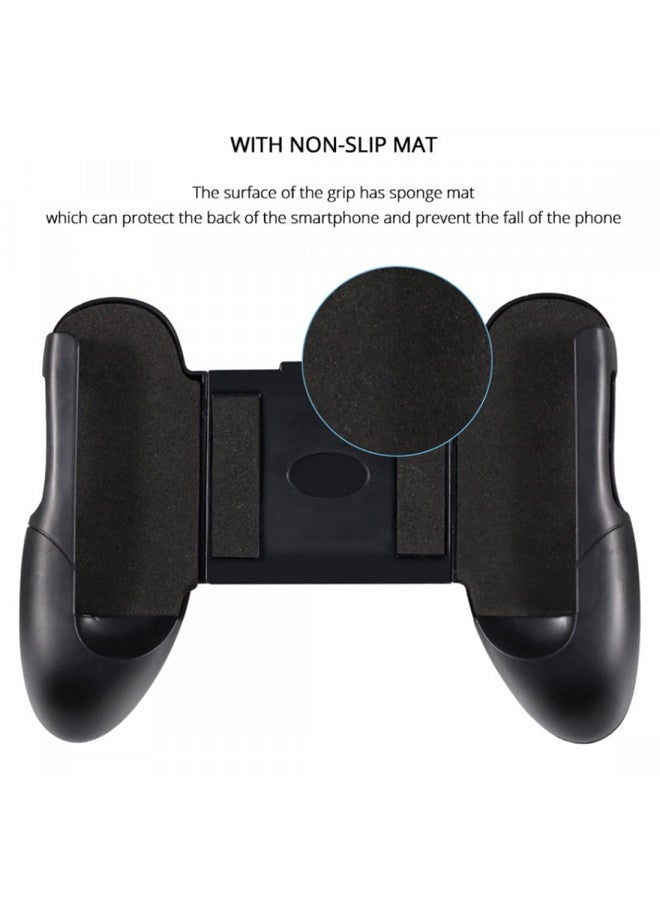 SUPIA Portable 4.5-6.5 inch Mobile Phone Support Game Controller Joystick Grip Game Holder Handle with Bracket (Black Type 02) - Image 4
