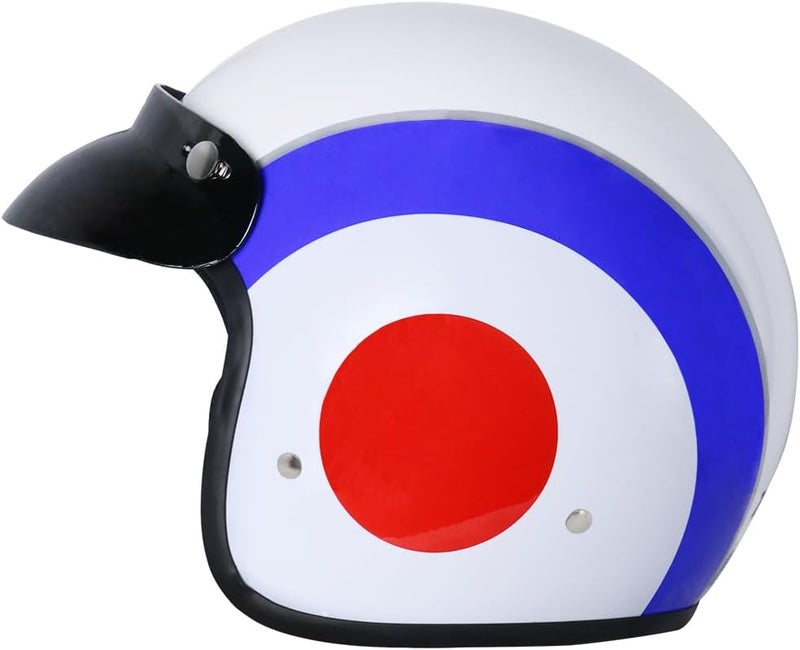 Zorax Target XL Open Face Motorcycle Helmet (61-62cm) - Road Legal - Image 4