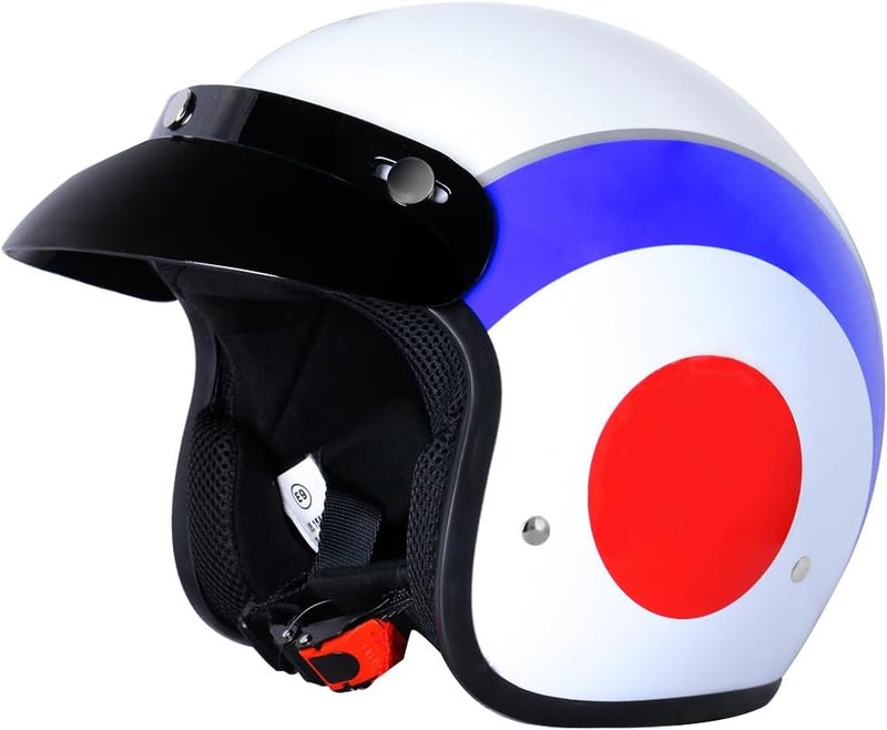 Zorax Target XL Open Face Motorcycle Helmet (61-62cm) - Road Legal - Image 3