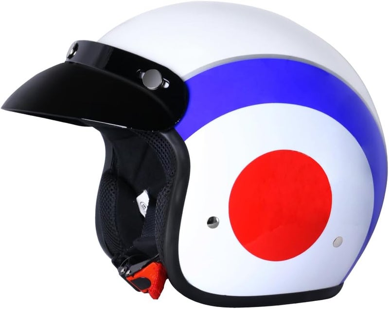 Zorax Target XL Open Face Motorcycle Helmet (61-62cm) - Road Legal - Image 5