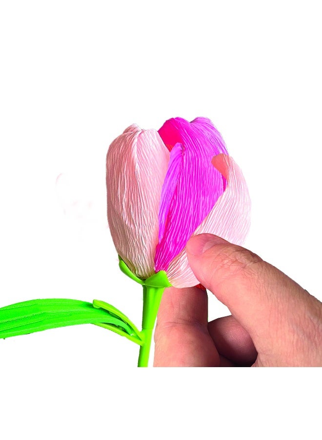Clementoni Idea Create Your Flower - Tulip | Do it Yourself | DIY Craft Kit | Educational & Learning | Creative Gift for Kids and Adults - Image 4