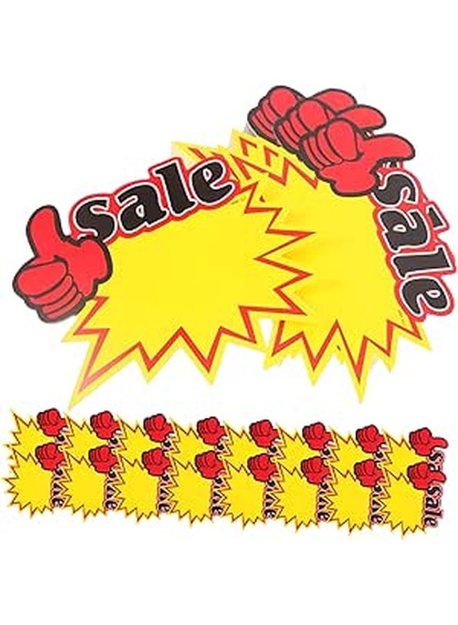 100Pcs Colorful Star Shaped Burst Price Tags For Retail Garage Sale Clothing Store Labels - Image 1