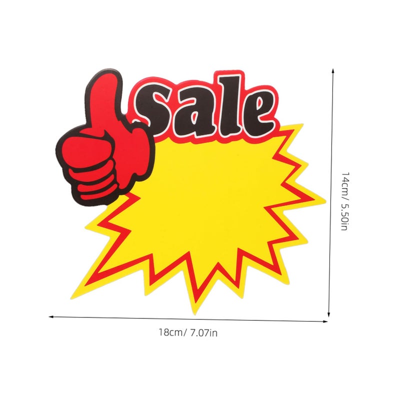 100Pcs Colorful Star Shaped Burst Price Tags For Retail Garage Sale Clothing Store Labels - Image 3