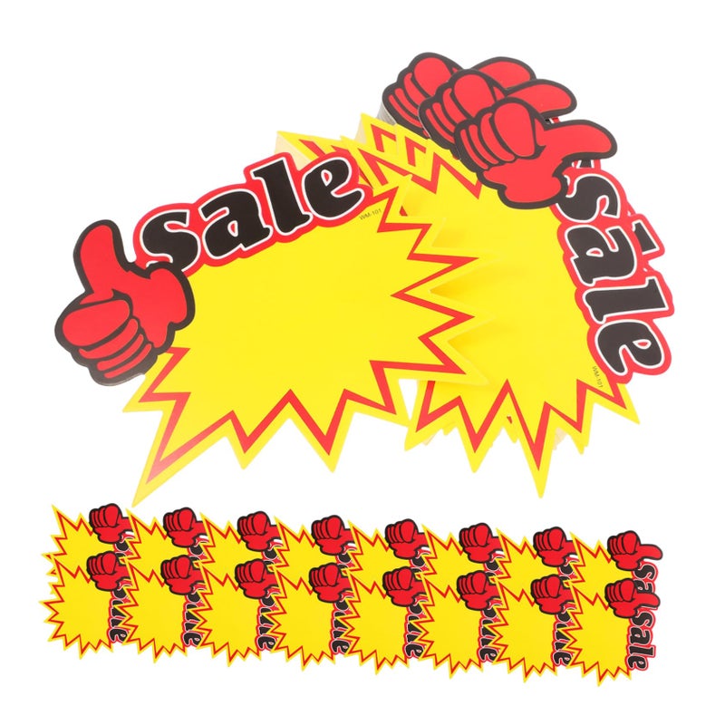 100Pcs Colorful Star Shaped Burst Price Tags For Retail Garage Sale Clothing Store Labels - Image 2