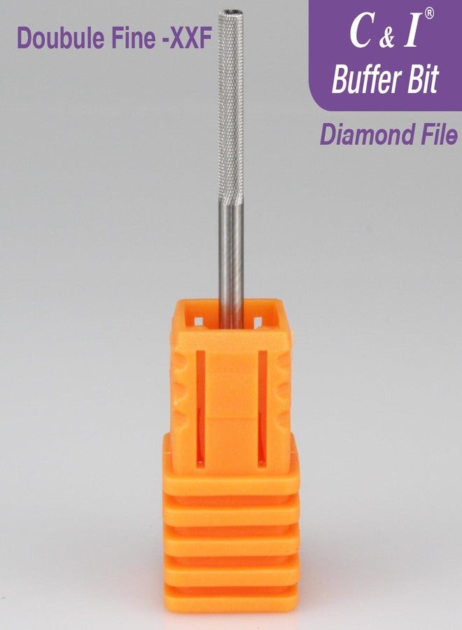 C & I Nature Nail Buffer XXF Nail Drill Bit Safety Efile for Nail Tech Nail Art Preparation Prep Clean Nail Bed Cuticle Dead Skin Smooth Nails 2 Way Rotate E-file Double Hand Use Manicure Tool - Image 5