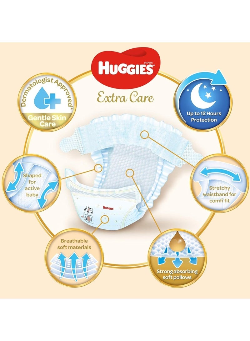 HUGGIES Extra Care Diapers 56 Diapers Size 6 - Image 2
