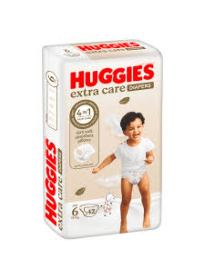HUGGIES Extra Care Diapers 56 Diapers Size 6 - Image 1