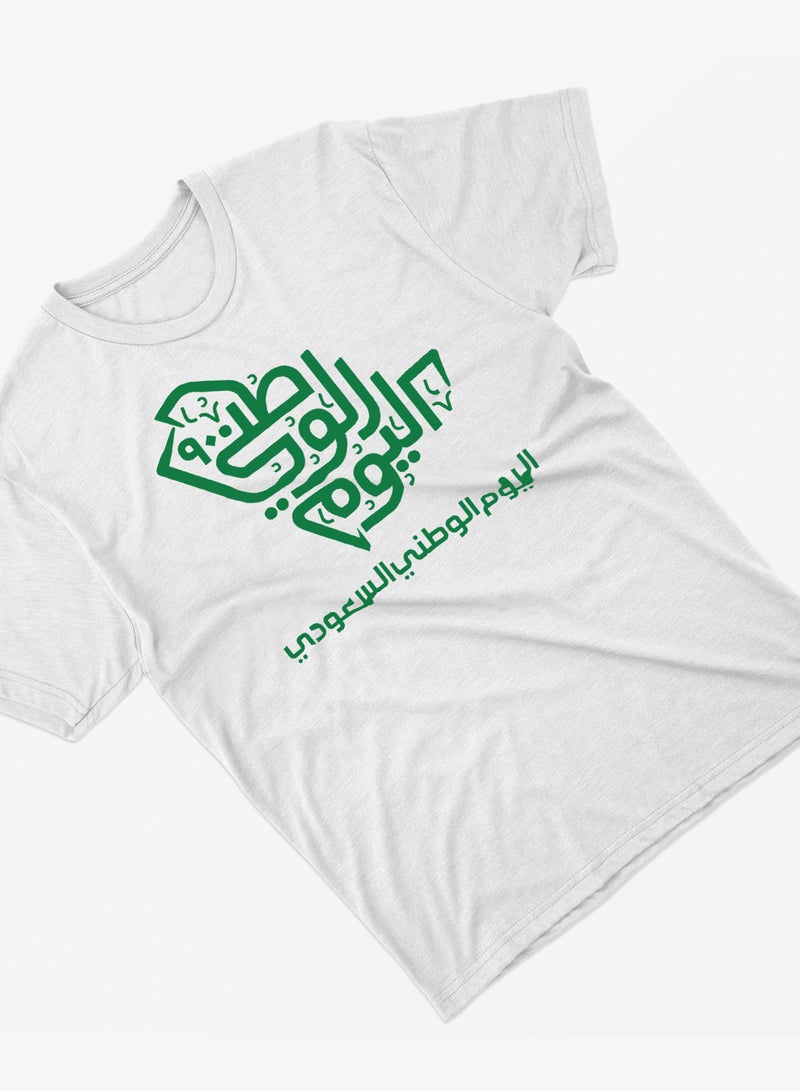 Fashion World Cotton T-shirt Printed with High-quality National day Saudi - Image 2