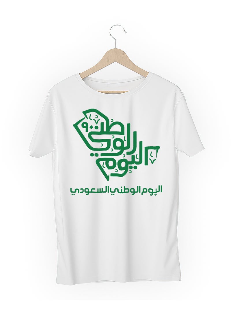 Fashion World Cotton T-shirt Printed with High-quality National day Saudi - Image 3
