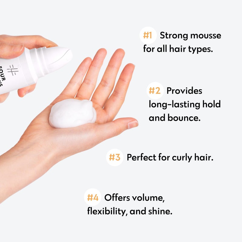 No nothing Very Sensitive Strong Hair Mousse - Volumizing, Hypoallergenic, Fragrance, Paraben & Alcohol Free, Unscented, Gluten & Soy Free - 6.8 oz (New Packaging) - Image 2