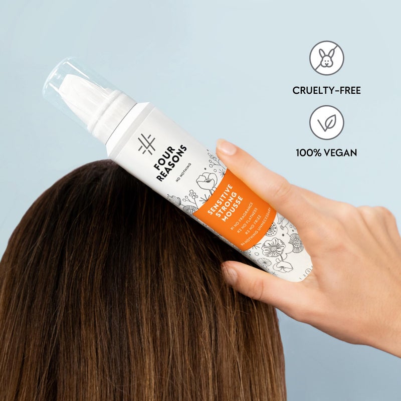 No nothing Very Sensitive Strong Hair Mousse - Volumizing, Hypoallergenic, Fragrance, Paraben & Alcohol Free, Unscented, Gluten & Soy Free - 6.8 oz (New Packaging) - Image 4