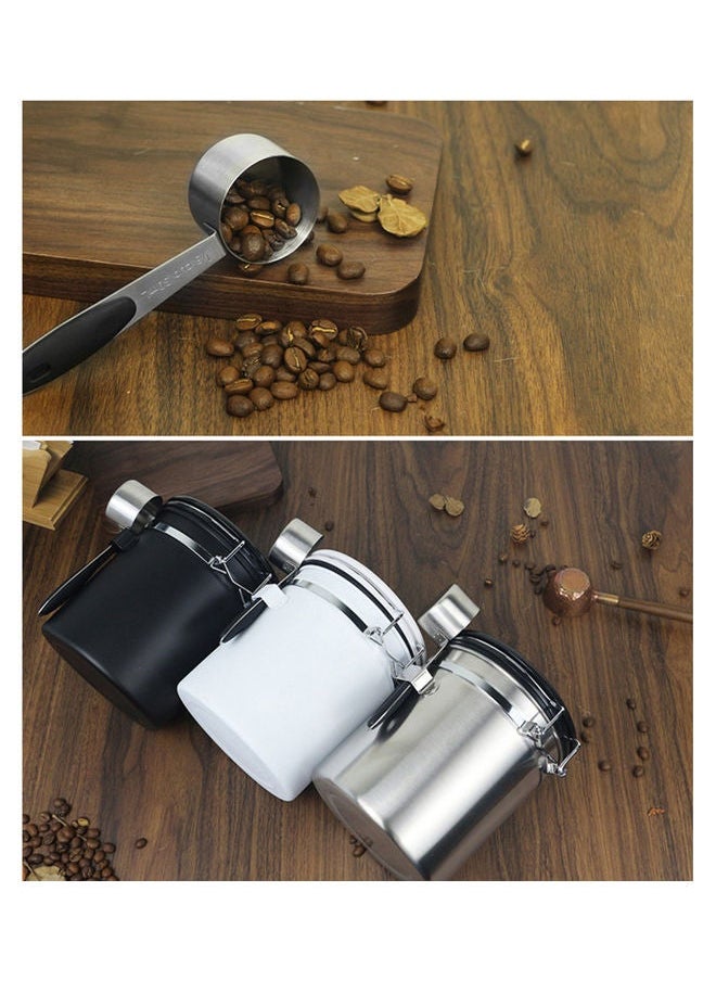 NIBEMINENT Sealed Coffee Bean Holder White 16.00x13.50x13.50cm  - Image 3