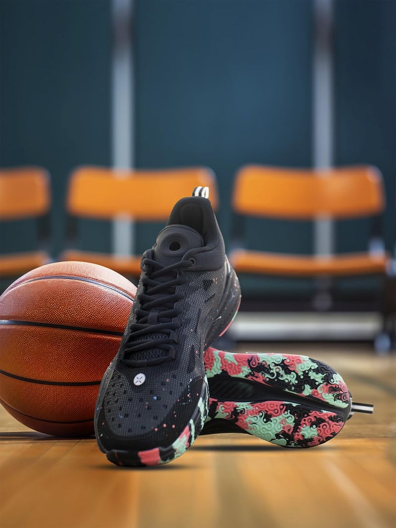 XTEP Men Basketball Shoes/Sneakers with Shock Absorption Sports Lining & Breatheable Mesh Upper with Embedded TPU Sole for Extra Support & Rebound Euro- 41 - Image 2