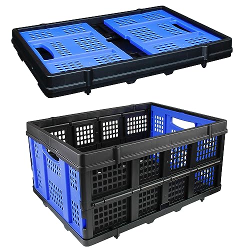 APOXCON Plastic Collapsible Storage Crate, Folding Storage Basket for Home, Shopping and Office - Image 2