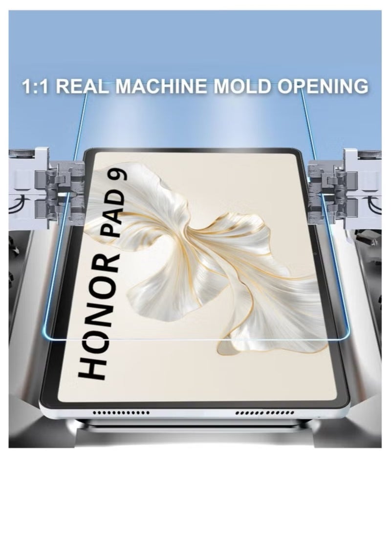 ستيكر لاصقة حماية للشاشة من الزجاج المقوى 9H فائقة الدقة لهاتف هونر باد 9 مقاس 12.1 بوصة 2023 شفاف - Image 2