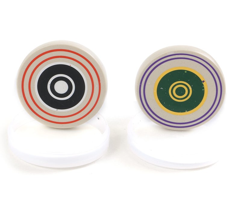 Mayatra's Mayatras Carrom Striker Set, Indoor Game Striker Accessories Set of 2 Pool White Ball Striker (Offical) - Image 3