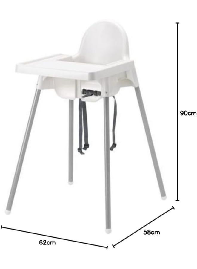 كرسي مرتفع للأطفال مع صينية وحزام أمان - Image 4