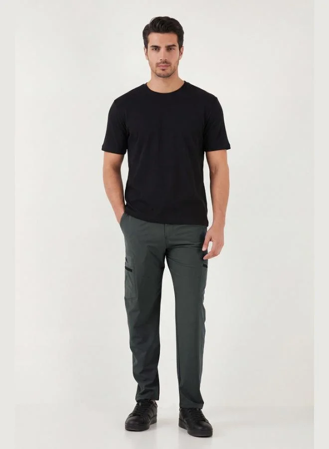 Buratti  Buratti Regular Fit Elastic Waist Water Repellent Straight Leg Trekking and Courier Trousers Men's PANTS 693288 for Men | Best Price UAE