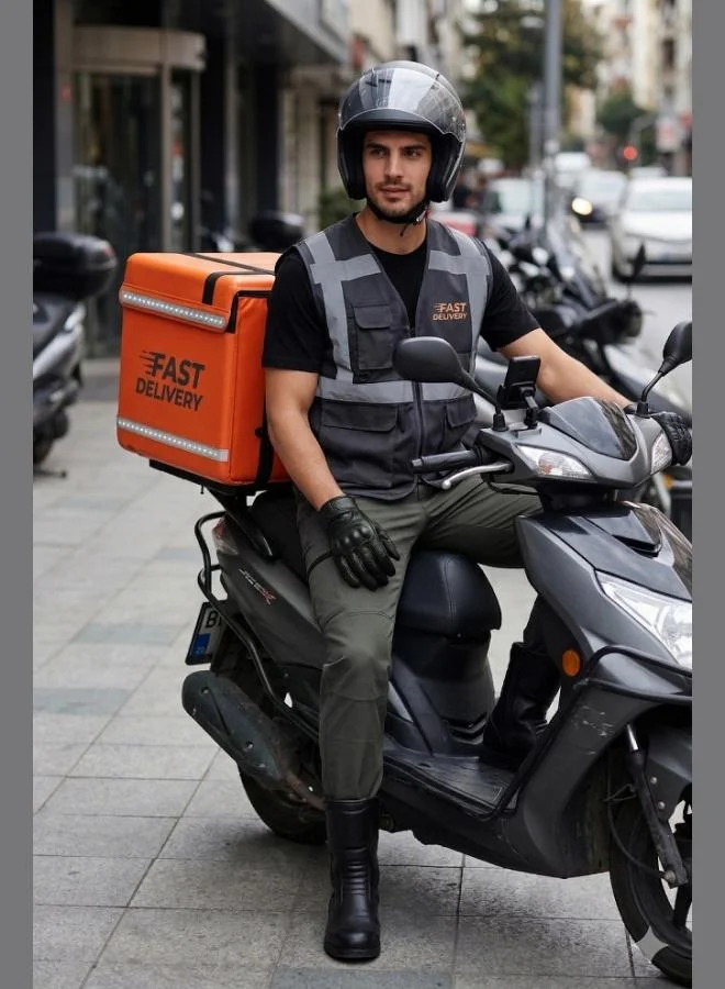 Buratti Regular Fit Elastic Waist Water Repellent Straight Leg Trekking and Courier Trousers Men's PANTS 693288