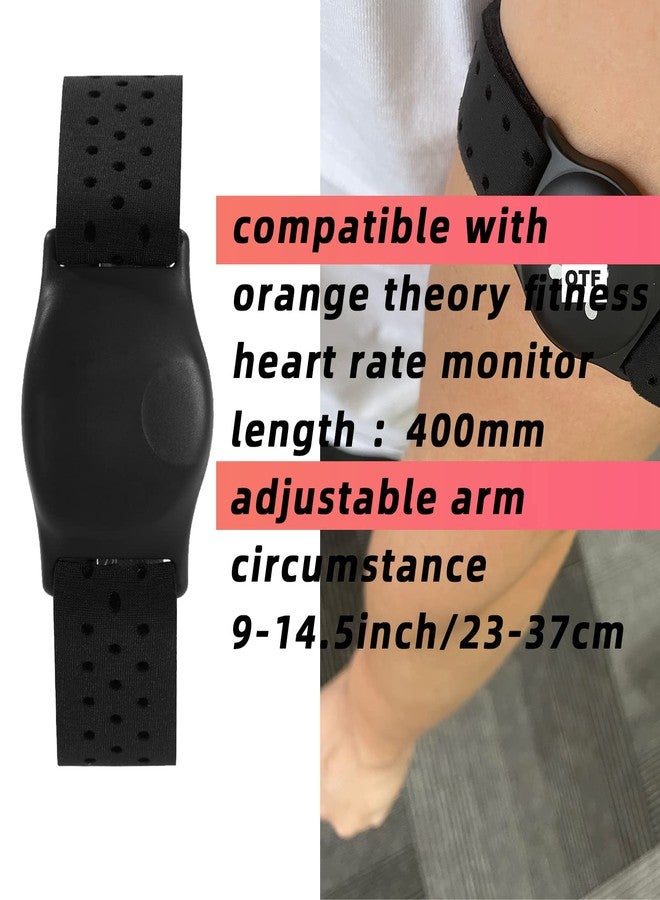 Comfortable Replacement Armband Strap Compatible with OTF, OTF Burn, Orange Theory Fitness, OT Beat Heart Rate Monitor Band (Black) - Image 3
