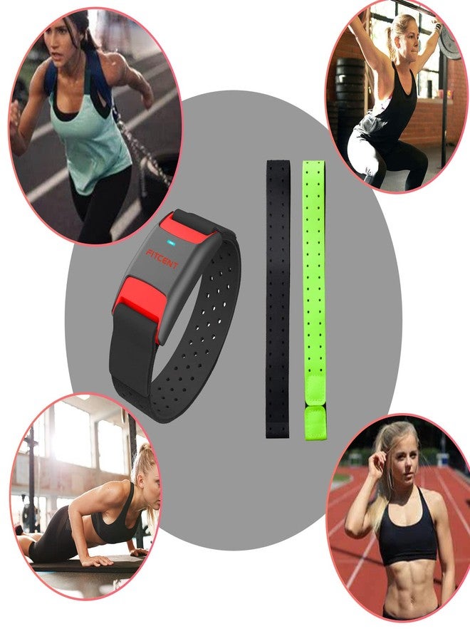 Comfortable Replacement Armband Strap Compatible with OTF, OTF Burn, Orange Theory Fitness, OT Beat Heart Rate Monitor Band (Black) - Image 2