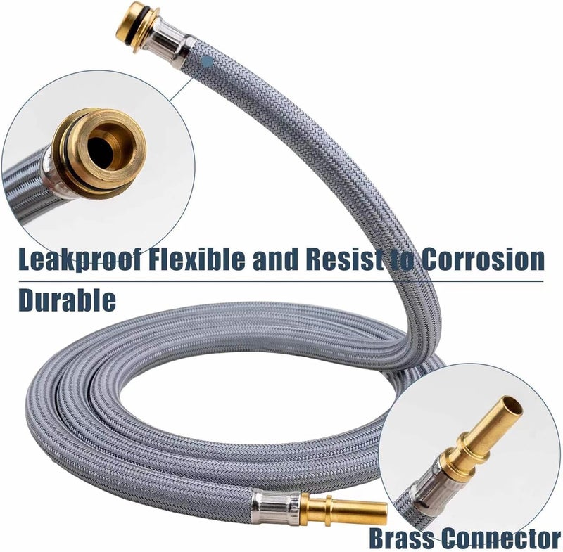 Liberflow 88624000 Kitchen Faucet Hose Replacement Part for Hansgrohe Pull Down Spray Hose 95507000 95506000, 59-inch - Image 3