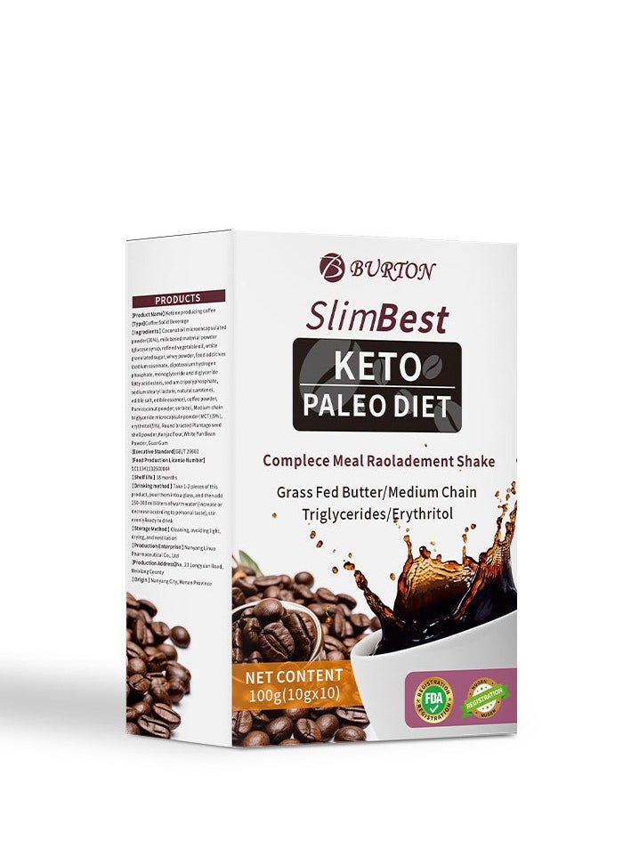 BURTON 100g Ketogenic High Performance Keto Coffee Pods, Supports Energy & Metabolism, Ketogenic Diet  - Image 1