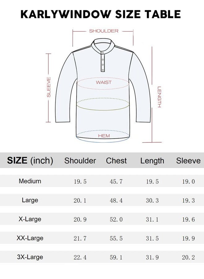 Karlywindow Mens Linen Henley Shirts Long Sleeve Hippie Yoga Summer Beach Casual Henleys T-Shirt, 01 White, XXL - Image 5