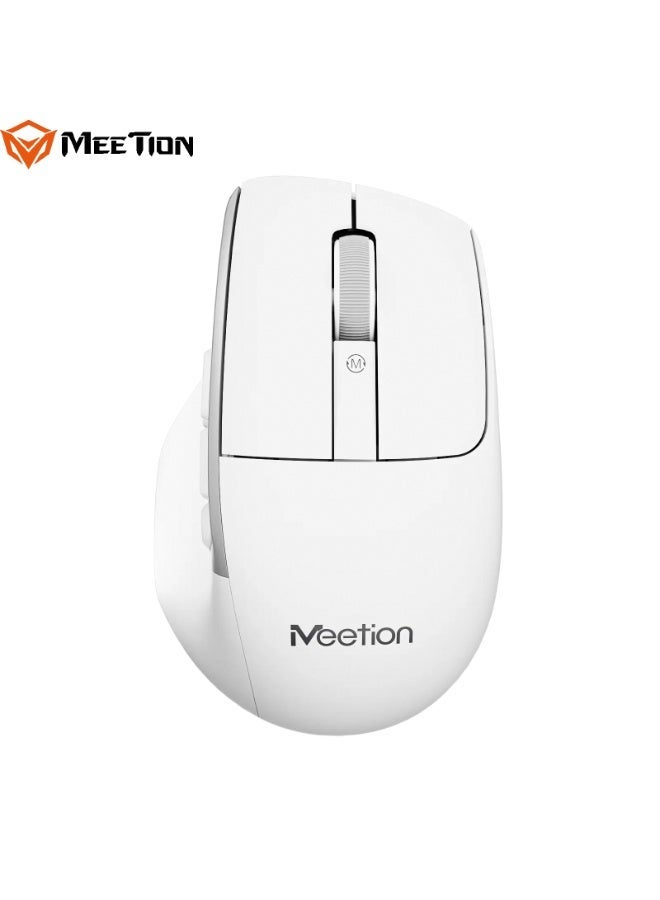 MEETION Dual-Mode Ergonomic Mouse BTM012 Dual-Mode Connectivity Whisper Quiet Clicks Adjustable 6 levels DPI Smart Light Indicators Dual-System Compatibility Custom Control Buttons - Image 1