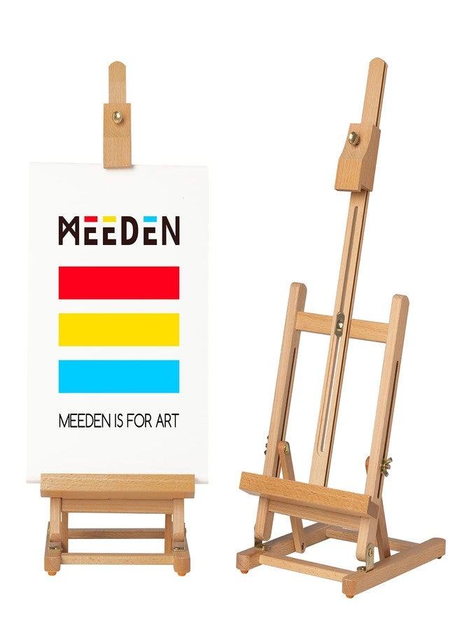ميدن حامل رسم طاولة من ميدن، إطار على شكل حرف H، حامل رسم وعرض قابل للتعديل، يتسع للوحات قماشية حتى 16 بوصة، حامل فني متين من خشب الزان مناسب للبالغين والأطفال والمبتدئين. - Image 1