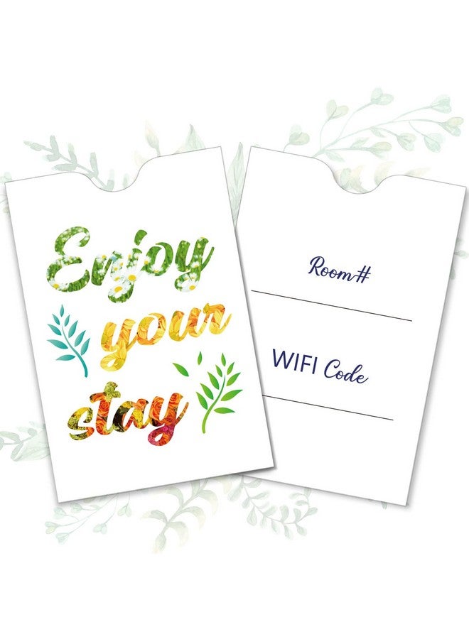 Geyee 500 Pcs Hotel Key Card Envelope Key Card Holder Sleeves Keycard Envelope Sleeve Enjoy Your Stay Key Cover for Hotel, 2.4 x 3.5 Inch (Elegant Style) - Image 1