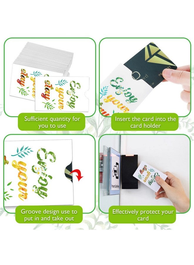 Geyee 500 Pcs Hotel Key Card Envelope Key Card Holder Sleeves Keycard Envelope Sleeve Enjoy Your Stay Key Cover for Hotel, 2.4 x 3.5 Inch (Elegant Style) - Image 3