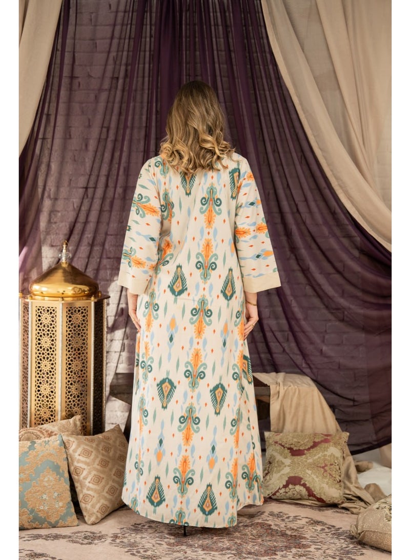 AFandina Exclusive mother and daughter jalabiya with a distinctive pattern | Family Elegance SM - 45 - Image 2