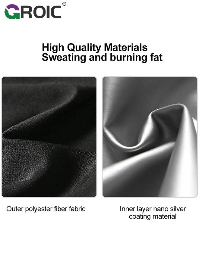 GROIC 2pcs Arm Trimmers for Women Compression Sauna Sweat Set, Arm Shaper Bands, Arm Trainer Sleeves for Sports Workout,Sauna Arm Wraps for Arms Increasing Heat(Silver L/XL) - Image 4