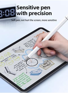 Generic 3 in 1 Touch Screen Stylus, High Performance Pen for All Tablet/Touch Devices (White)  - Image 5