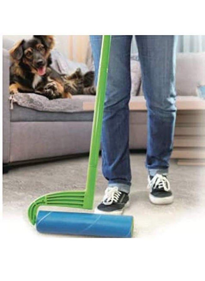 LEO Large 10Inch Wide Lint Roller Refills 6 Rolls 300 UltraWide Sheets For Lint Removers Household Cleaning Easily Remove Pet Hair Dust And Debris From Floors Carpets And Furniture  - Image 3